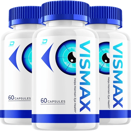Vismax eye health supplement bottles pack